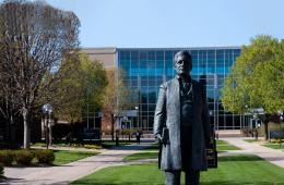 Statue on campus