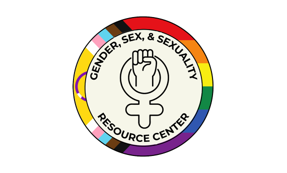 Gender, Sex, & Sexuality Resource Center logo (white space)