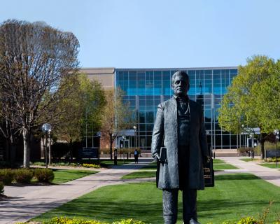 Statue on campus