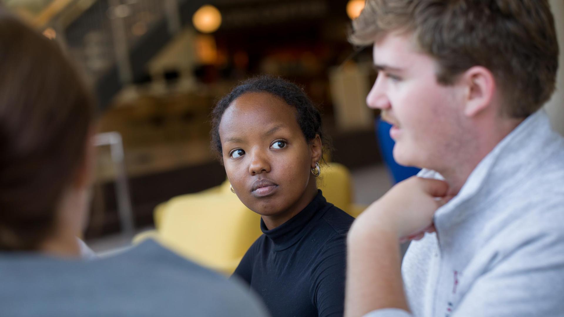 Hamline students studying together